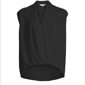 Trina Turk Navy Wrap Top